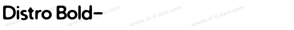 Distro Bold字体转换